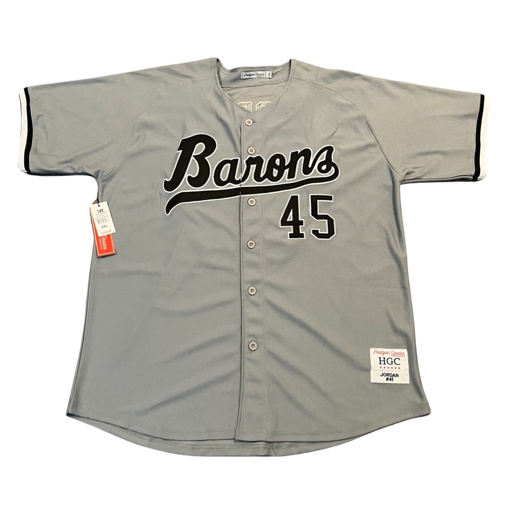 Headgear Classic Michael Jordan Gray Baseball Jersey